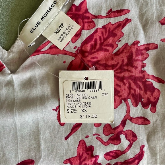 NWT Club Monaco Printed Cami - Picture 4 of 4